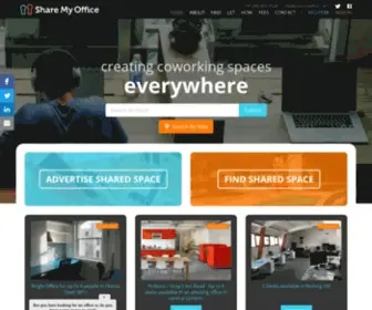 Sharemyoffice.com(Shared Office Space) Screenshot