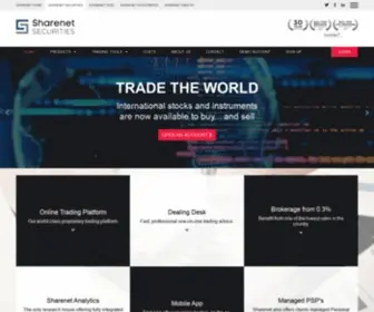 Sharenetsecurities.co.za(SHARENET SECURITIES) Screenshot