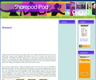 Sharepod.com(Sharepod Ipod Music Transfer Freeware Download) Screenshot