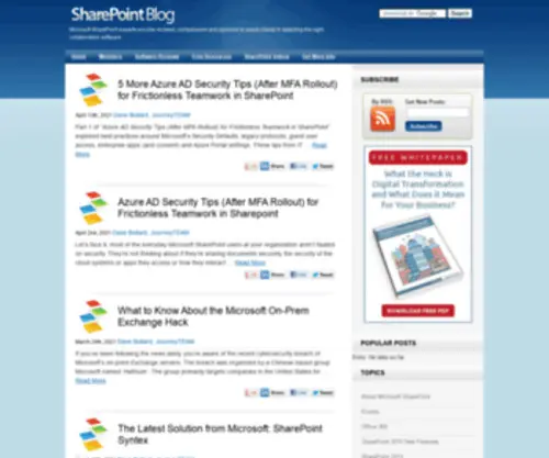 Sharepoint-Blog.com(SharePoint Blog) Screenshot