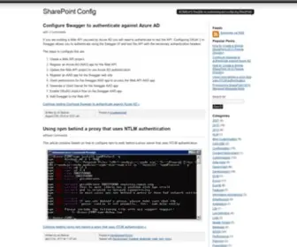 Sharepointconfig.com(SharePoint Config) Screenshot