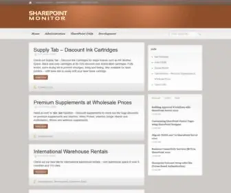 Sharepointmonitor.com(Sharepointmonitor) Screenshot