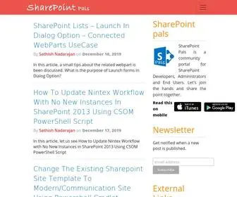 Sharepointpals.com(SharePoint Pals) Screenshot
