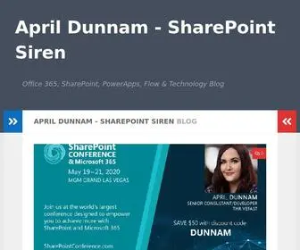 Sharepointsiren.com(Office 365) Screenshot