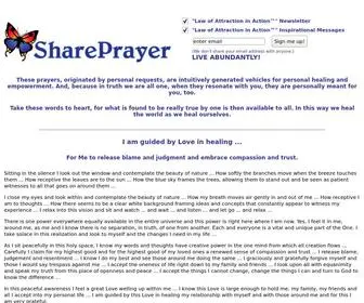 Shareprayer.com(Law of attraction) Screenshot