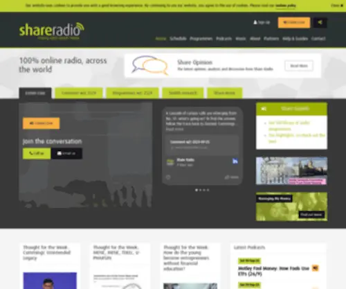 Shareradio.co.uk(Share Radio) Screenshot