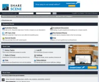 Sharescene.com(Sharemarket Community & Stock Trading Forum) Screenshot