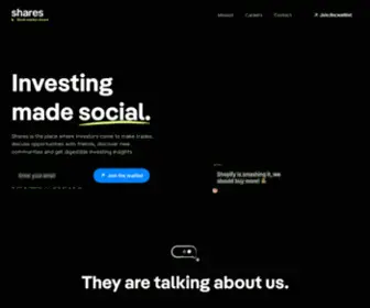 Shares.io(Investing made social) Screenshot