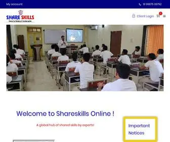 Shareskillsonline.com(Center for Training & Transformation) Screenshot