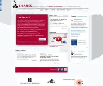 Sharesproject.nl(Research Project on Shared Responsibility in International Law) Screenshot