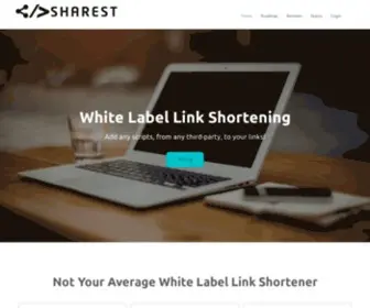 Sharest.co(White label link shortening for agencies and resellers) Screenshot