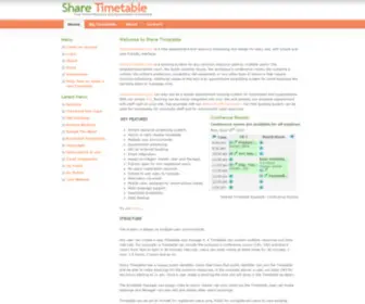 Sharetimetable.com(Free Online Resource and Appointment Scheduling) Screenshot