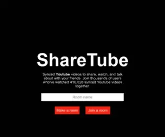 Sharetube.io(Watch Them Synced Together With Friends at the Same Time) Screenshot