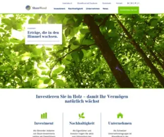 Sharewood.com(ShareWood Switzerland AG) Screenshot