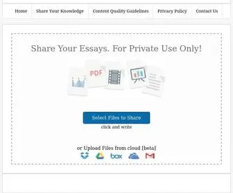 Shareyouressays.com(Share Your Essays.com) Screenshot
