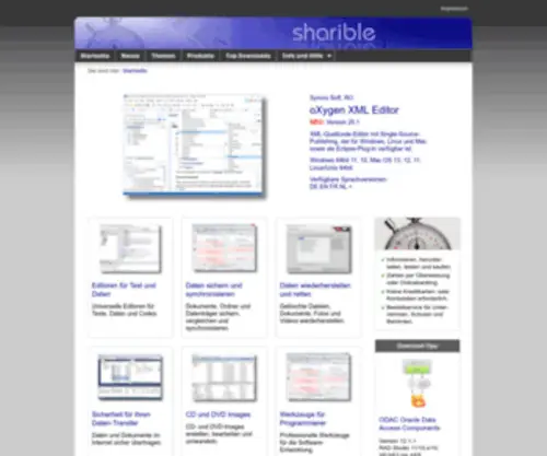 Sharible.de(Beschaffung von Software Lizenzen) Screenshot