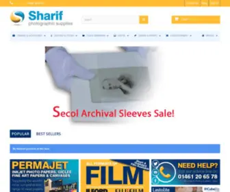 Sharifphotographic.co.uk(Sharif Photographic Supplies) Screenshot