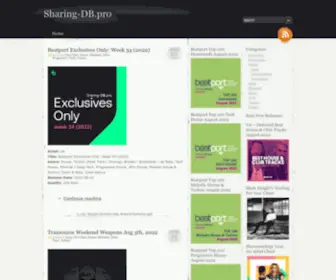 Sharing-DB.pro(The greatest music updates daily Sharing) Screenshot