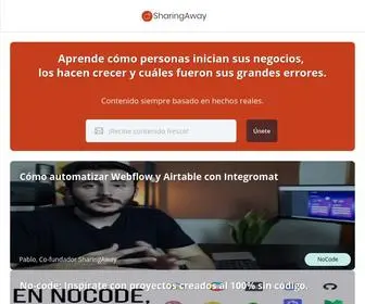 Sharingaway.com(Tu comunidad de NoCode en español) Screenshot