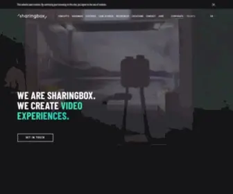 Sharingbox.com(We create premium visual experiences for brand activations. Photobooth) Screenshot