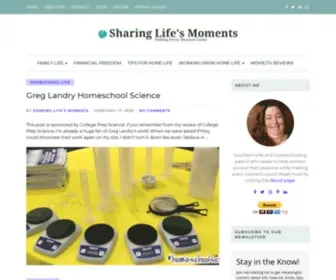 Sharinglifesmoments.com(Sharing Life's Moments) Screenshot