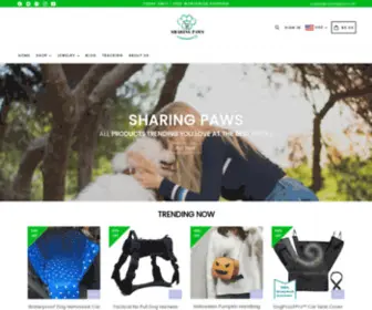 Sharingpaws.com(Online Dog Store) Screenshot