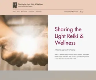 Sharingthelightreiki.com(Sharing the Light Reiki & Wellness) Screenshot