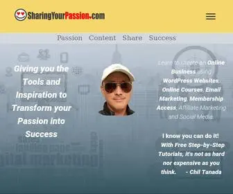 Sharingyourpassion.com(Helping you Find your Passion) Screenshot