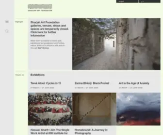 Sharjahart.org(Sharjah Art Foundation) Screenshot