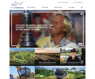 Shark.com(Official Site of Greg Norman & The Greg Norman Company) Screenshot