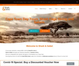 Sharkandsafari.co.za(African tours shark diving adventure) Screenshot