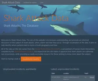 Sharkattackdata.com Screenshot