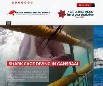 Sharkcagediving.net(Shark Cage Diving with Great White Shark Tours) Screenshot