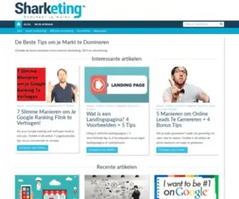 Sharketing.nl(De Beste Tips om je Markt te Domineren) Screenshot