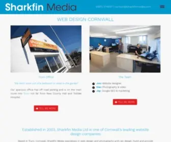 Sharkfinmedia.com(Web Design Cornwall) Screenshot