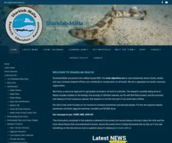 Sharklab-Malta.org(Research, Raising Awareness, Making a Difference) Screenshot