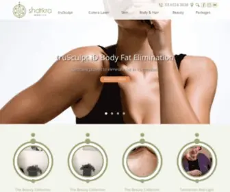 Sharkra.com.au(Expert skin and beauty treatments for men and women in Hobart) Screenshot