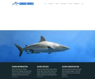 Sharks-World.com(Shark Facts and Information) Screenshot