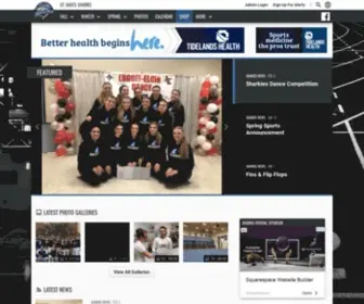 Sharksathletics.com(St James) Screenshot