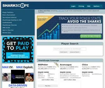Sharkscope.com Screenshot