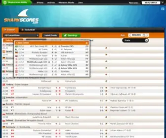 Sharkscores.com(Sharkscores) Screenshot