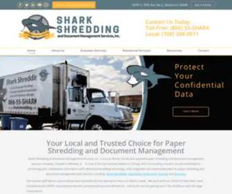 Sharkshredding.com(Paper Shredding Chicago) Screenshot