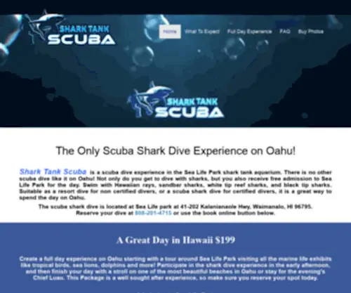 Sharktankscuba.com(Shark Tank Scuba) Screenshot