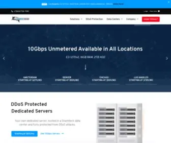 Sharktech.net(Dedicated servers) Screenshot
