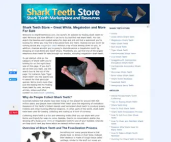 SharkteethStore.com(Shark Teeth Store) Screenshot