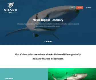 Sharktrust.org(Our mission) Screenshot