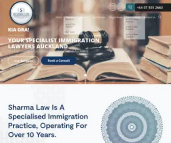 Sharmalaw.co.nz(Sharma Law) Screenshot