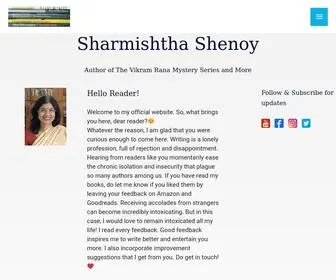 Sharmishthashenoy.com(Author of The Vikram Rana Mystery Series) Screenshot