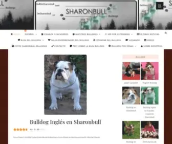 Sharonbull.com(Bulldog ingles) Screenshot