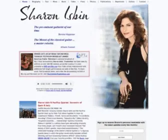 Sharonisbin.com(Sharon Isbin) Screenshot